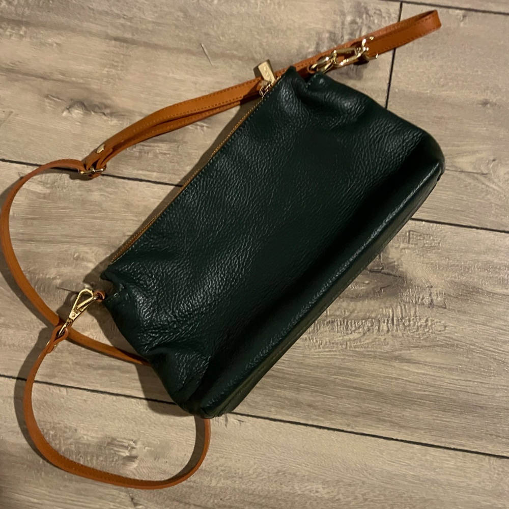 Valentina Forest Green Crossbody Purse